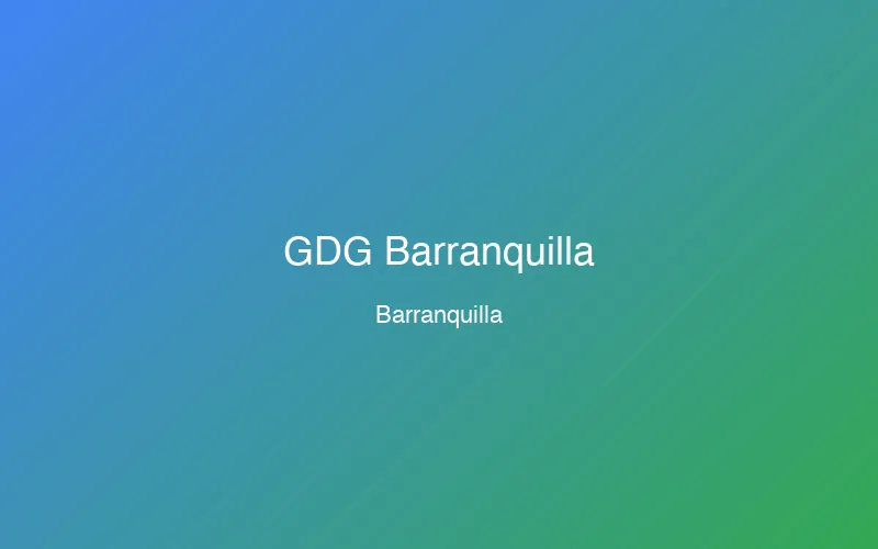 GDG Barranquilla