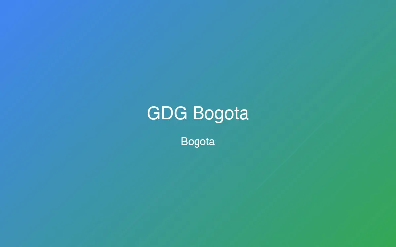 GDG Bogotá
