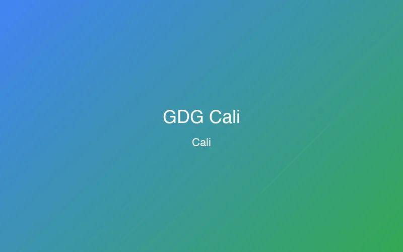 GDG Cali