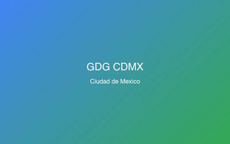 GDG CDMX