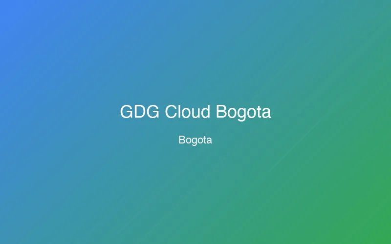 GDG Cloud Bogotá