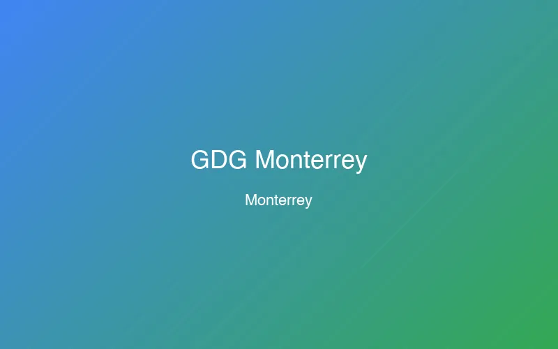GDG Monterrey