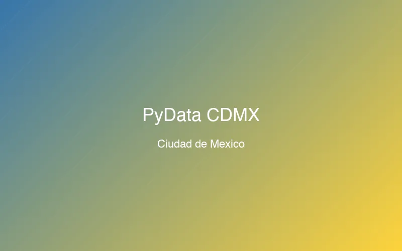 PyData CDMX