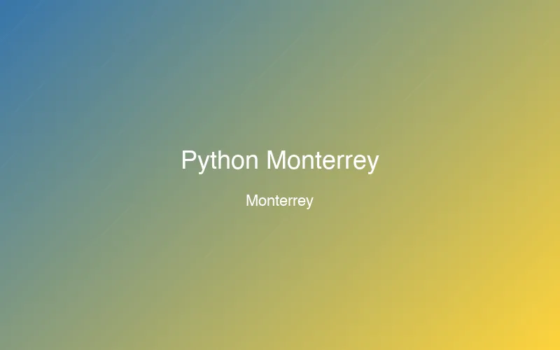 Python Monterrey
