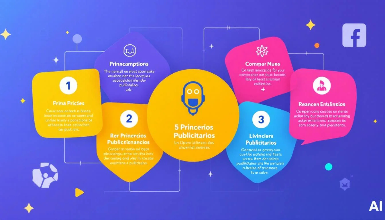 Captura estilizada del tweet oficial de OpenAI anunciando los ads, con los 5 principios publicitarios visibles en una in