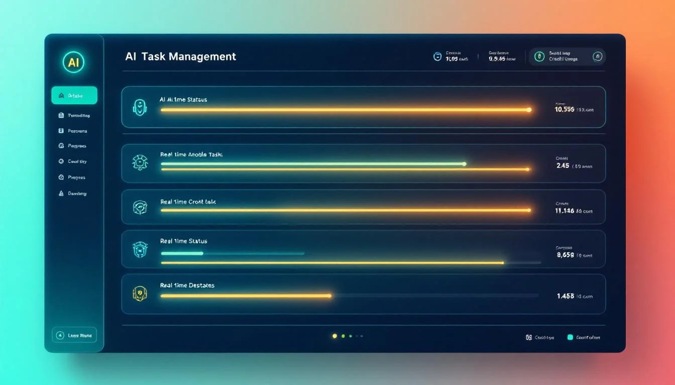 Dashboard de Perplexity Computer mostrando barras de progreso de tareas paralelas con multiples modelos de IA