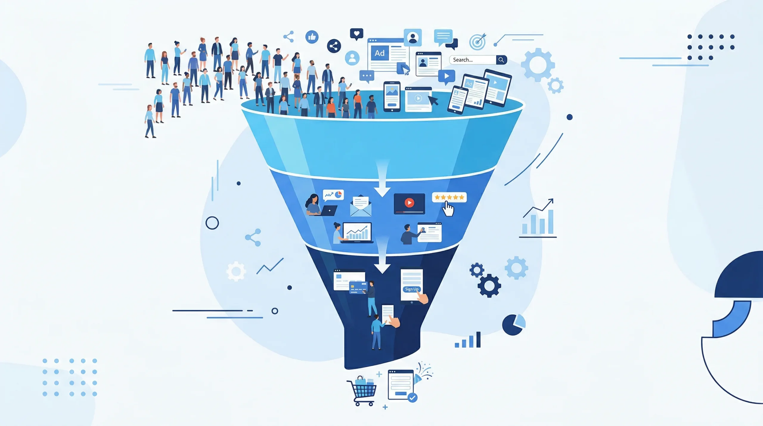Embudo de marketing digital: del descubrimiento a la conversión